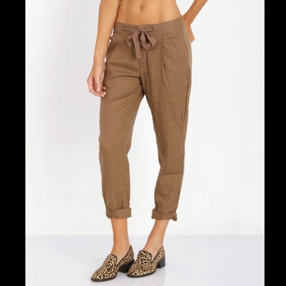 Free People Brown Track Pants